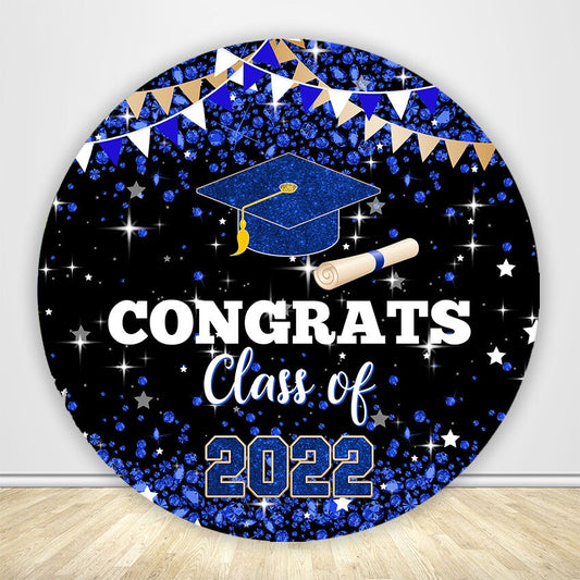 2022 Graduation Decoration Circle Backdrop Cover-ubackdrop