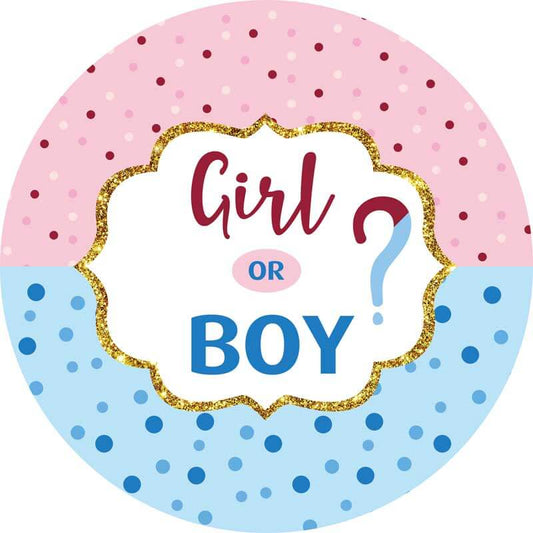 Boy or Girl Round Backdrop-ubackdrop