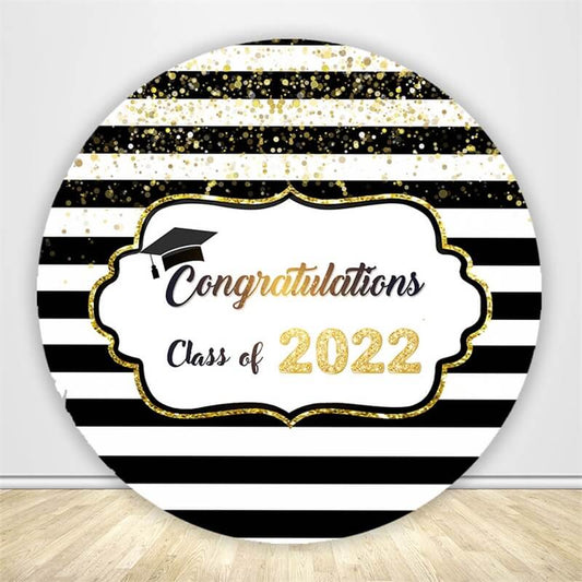 Congratulations Class of 2022 Circle Backdrop Cover-ubackdrop