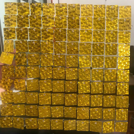 Diamond Gold Shimmer Wall Panels-ubackdrop