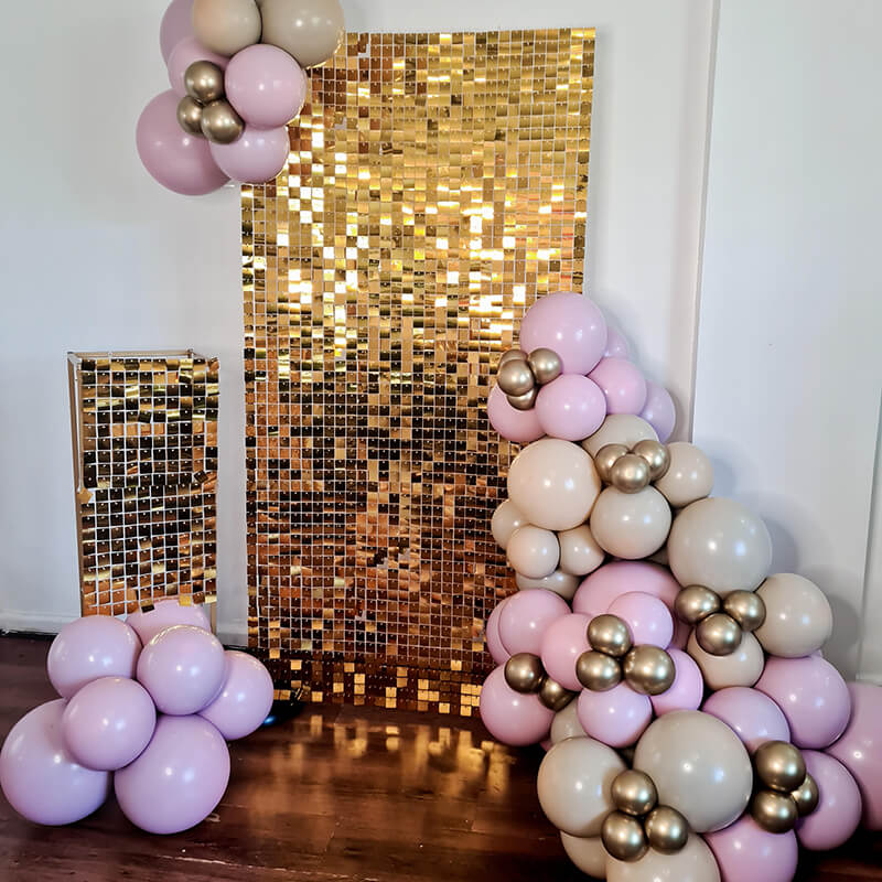 Gold Shimmer Wall Panels ¨C Easy Setup Wedding/Event/Theme Party Decorations-ubackdrop