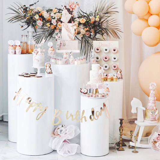 Metal Cylinder Pillar Stand Rack For Wedding Party Decoration-ubackdrop