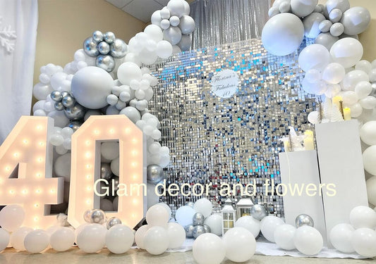 Silver Shimmer Wall Panels ¨C Easy Setup Wedding/Event/Theme Party Decorations-ubackdrop