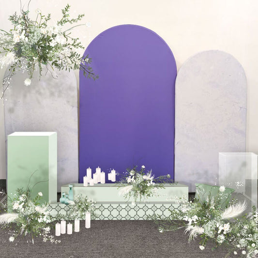 Purple Chiara Arch Backdrop for Event Decoration and Wedding Photography-ubackdrop