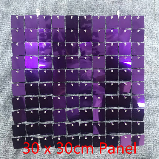 Purple Shimmer Wall Panels ¨C Easy Setup Wedding/Event/Theme Party Decorations-ubackdrop