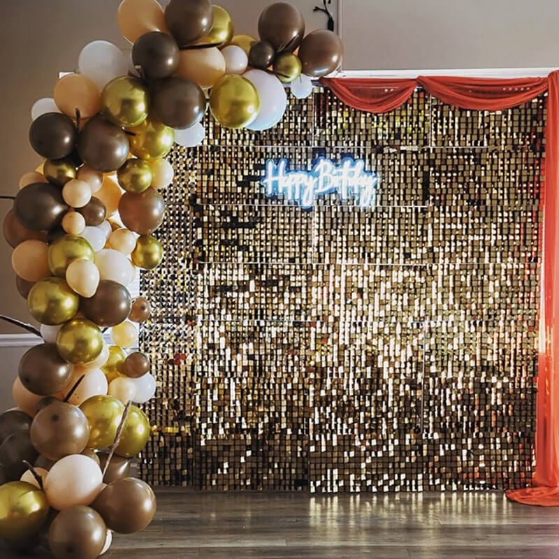 Light Gold Shimmer Wall Panels ¨C Easy Setup Wedding/Event/Theme Party Decorations-ubackdrop